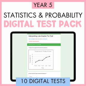 Year 5 Statistics & Probability Digital Test Pack