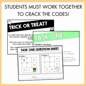 Halloween Maths Escape Room | Year 3 & 4