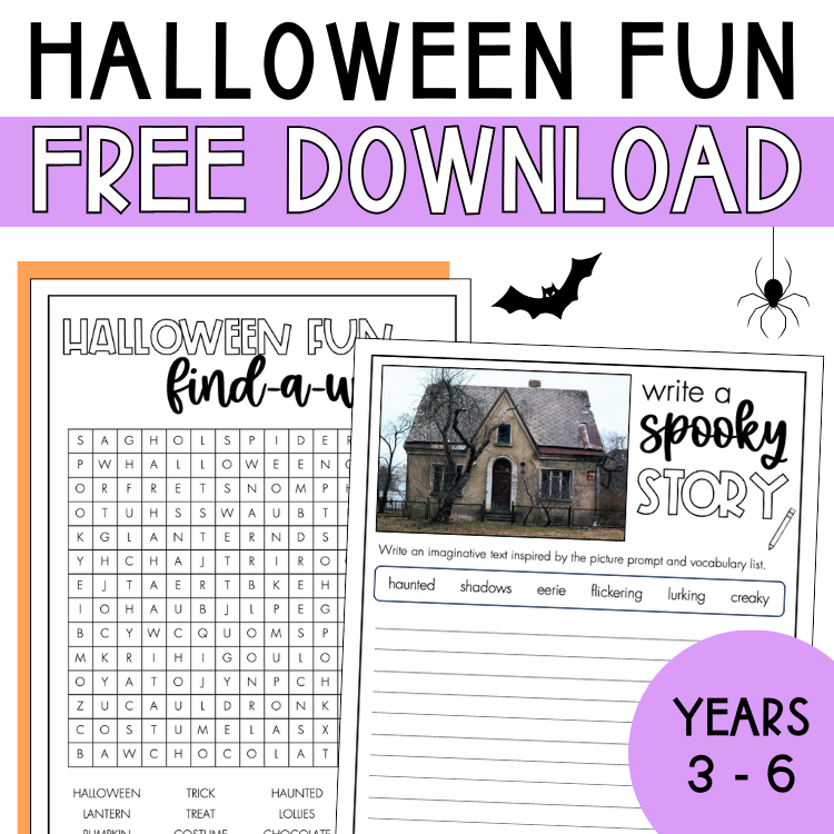 F R E E Halloween Activity Pack | Year 3 - 6
