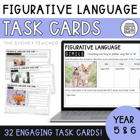 Figurative Language Task Cards - The Sydney Teacher