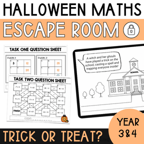 Halloween Math Escape Room - Year 3 & 4 - The Sydney Teacher