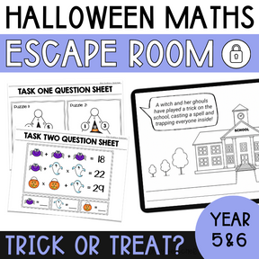 Halloween Math Escape Room - Year 5 & 6 - The Sydney Teacher