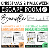 Halloween and Christmas Escape Room Bundle - Year 3 & 4 - The Sydney Teacher