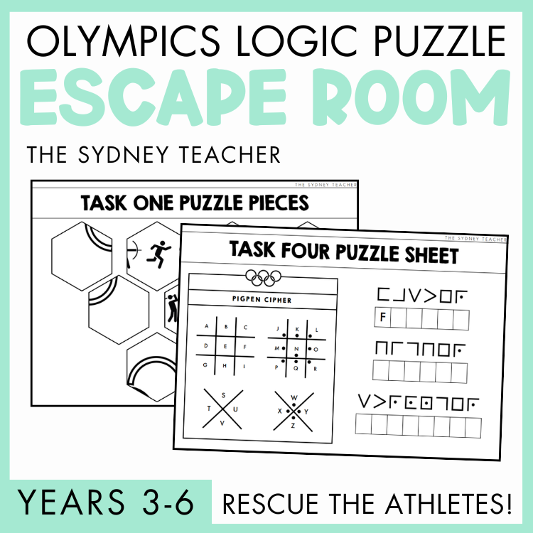 Olympics Themed Team Building Escape Room Years 3-6