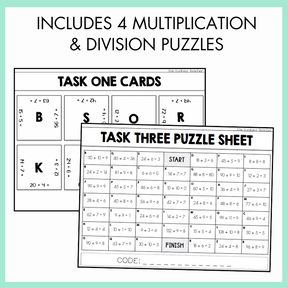 Multiplication & Division Escape Room | Year 3 & 4