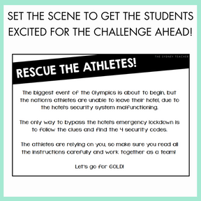 Olympics Themed Team Building Escape Room Years 3-6