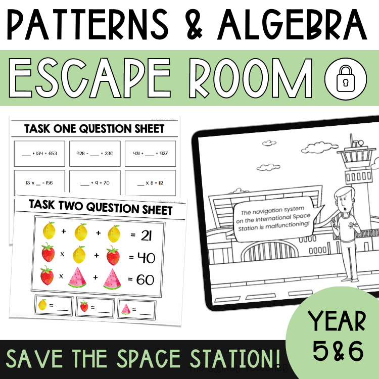 Escape Room Math MEGA Bundle - Year 5 & 6 - The Sydney Teacher