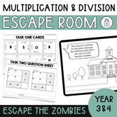 Multiplication & Division Escape Room - Year 3 & 4