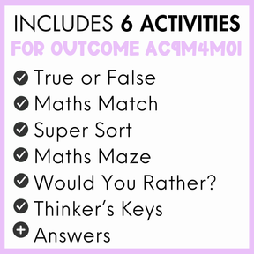 Year 4 Measurement & Space: Units of Measurement - Length, Mass, Capacity, Duration & Temperature (AC9M4M01)