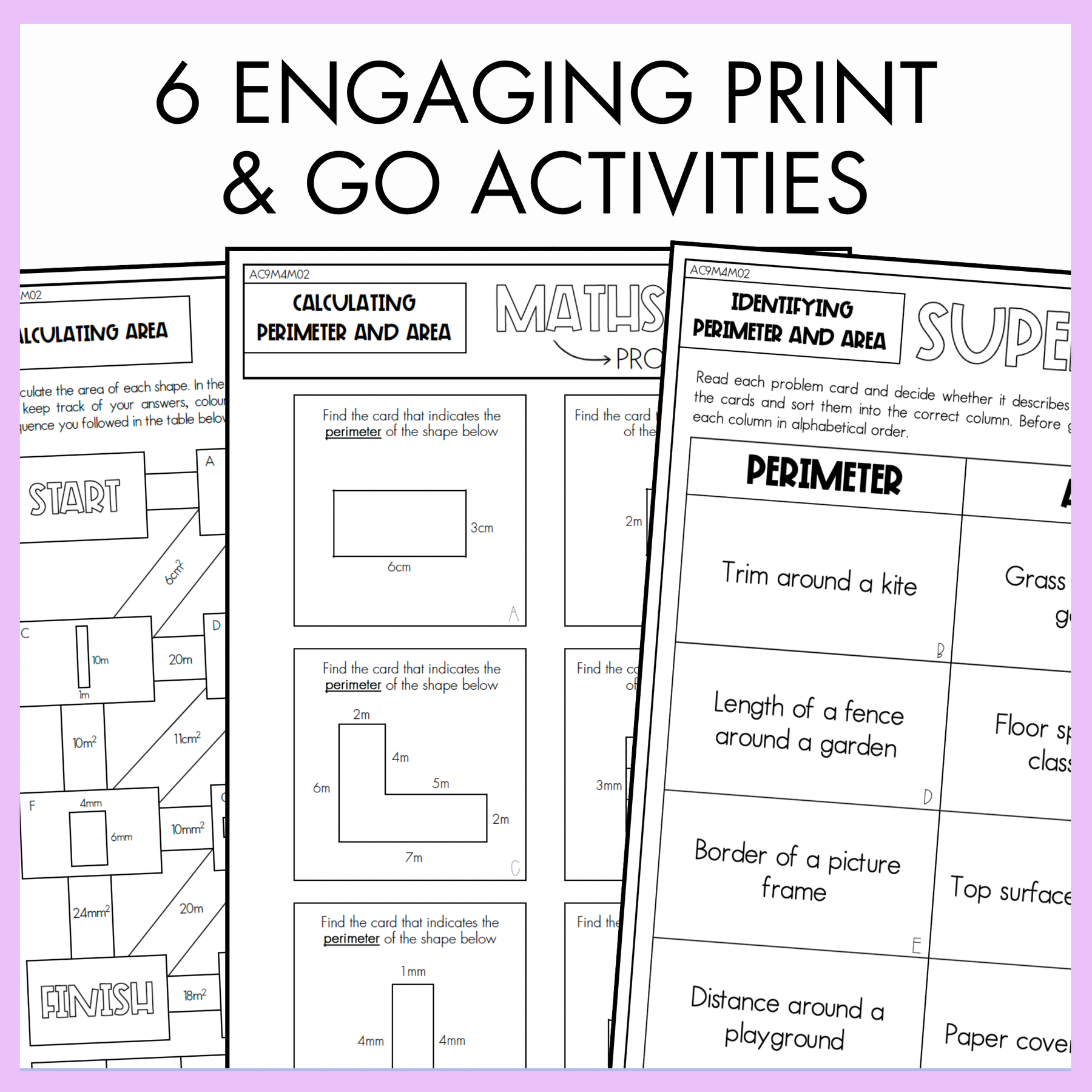 Year 4 Measurement & Space: Measuring Area and Perimeter (AC9M4M02)