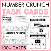 Number Crunch Task Cards cover