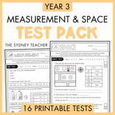 Year 3 Measurement & Space Printable Test Pack