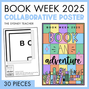 Book Week 'Book an Adventure' Collaborative Poster 2025
