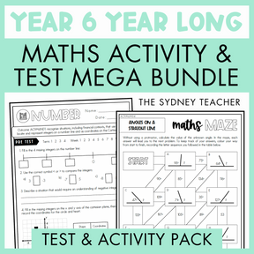 Year 6 Maths Test & Activity MEGA Bundle - Year Long Pack