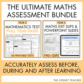 A PowerPoint slide on division worksheets displayed on a laptop screen, with text reading "Includes matching PowerPoint slides that are 100% editable, use during whole class discussions to explicitly teach each skill."