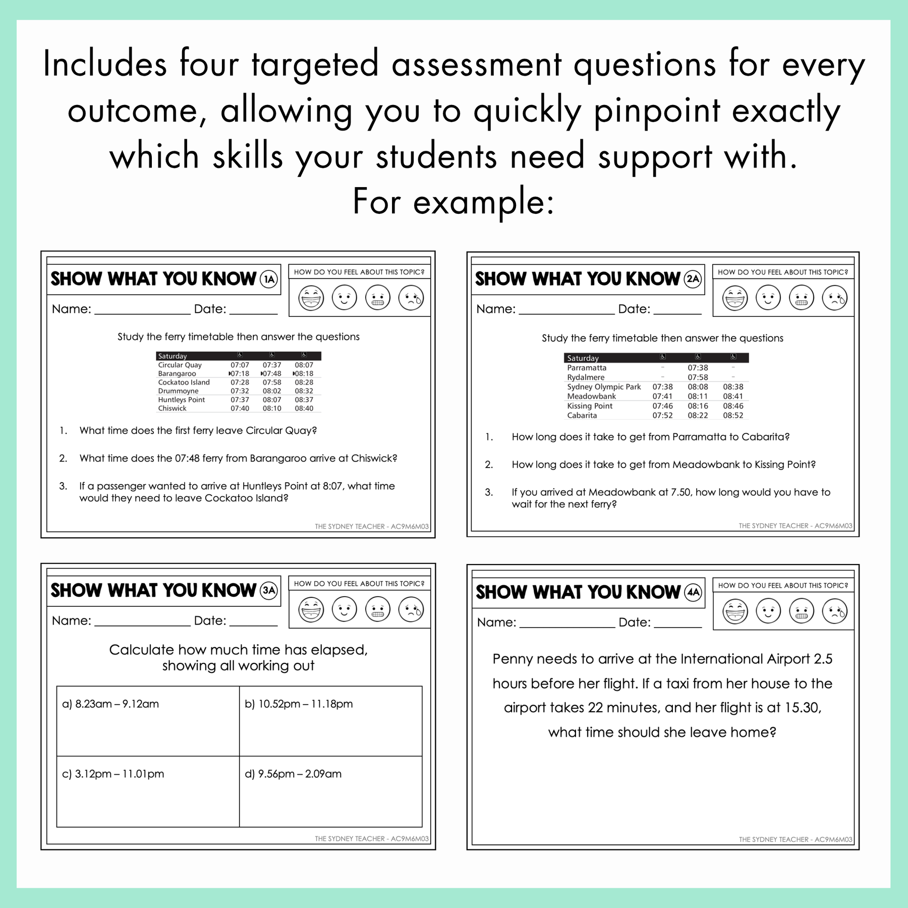Year 6 Maths Exit Slips & Powerpoint Slides - Australian Curriculum V9.0