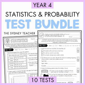 Year 4 Statistics & Probability Test Pack