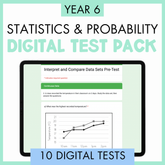 Year 6 Statistics & Probability Digital Test Pack