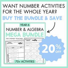 Year 6 Number & Algebra: Recognise, Use & Understand Number Patterns & Rules (AC9M6A01)