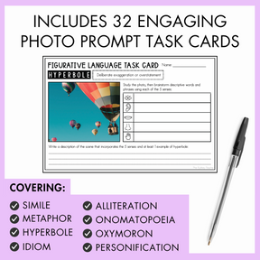 Figurative Language Task Cards