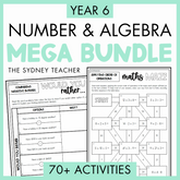 Year 6 Number & Algebra Activity MEGA Bundle