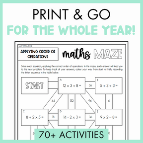 Year 6 Number & Algebra Activity MEGA Bundle