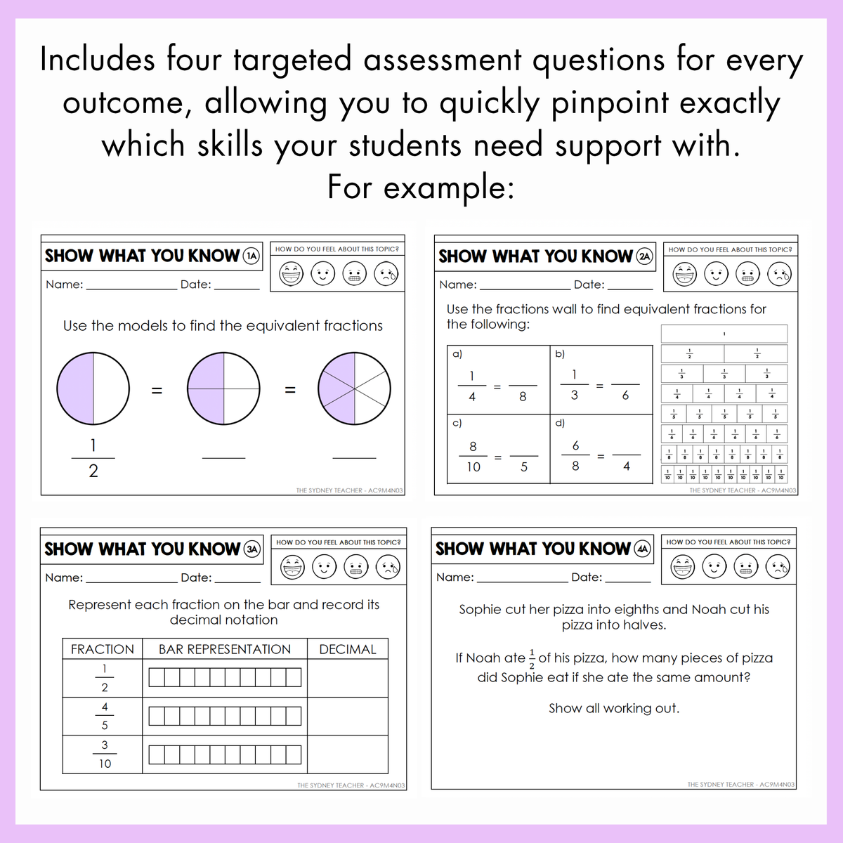Year 4 Maths Exit Slips & Powerpoint Slides - Australian Curriculum V9.0