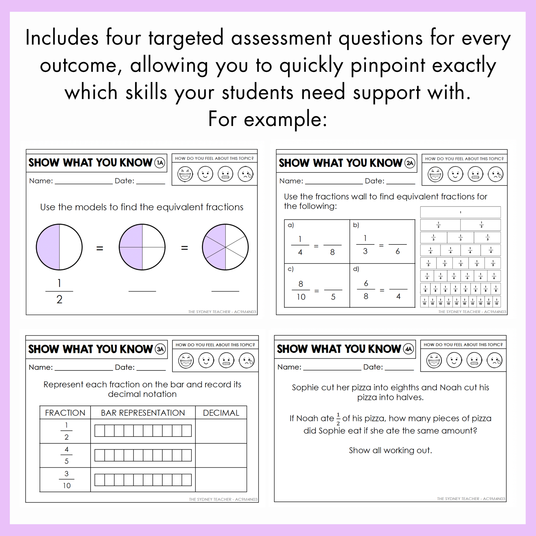 Year 4 Maths Exit Slips & Powerpoint Slides - Australian Curriculum V9.0