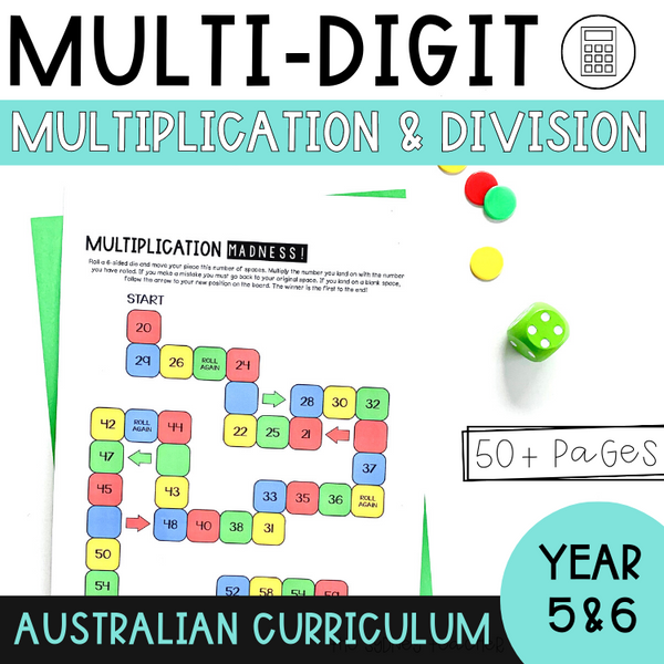 Multi-Digit Multiplication and Division Pack ⭐️ The Sydney Teacher