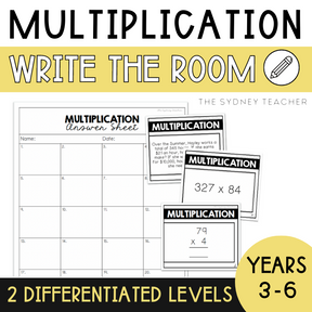 Multiplication 'Write the Room' - The Sydney Teacher