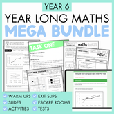 Year 6 - Year Long Maths Bundle