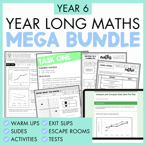 Year 6 - Year Long Maths Bundle