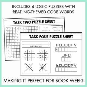 Book Week Logic Puzzle / Team Building Escape Room | Years 3-6
