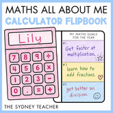Maths All About Me Calculator Flipbooks