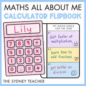 Maths All About Me Calculator Flipbooks