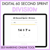 Digital 60 Second Sprint - Division