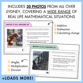 30 Mathematics Picture Prompts - Vol 1 'Sights of Sydney'