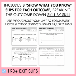 Year 5 Maths Assessment MEGA Bundle cover by The Sydney Teacher on a white background with blue text, showing sample number and Show What You Know worksheet pages.