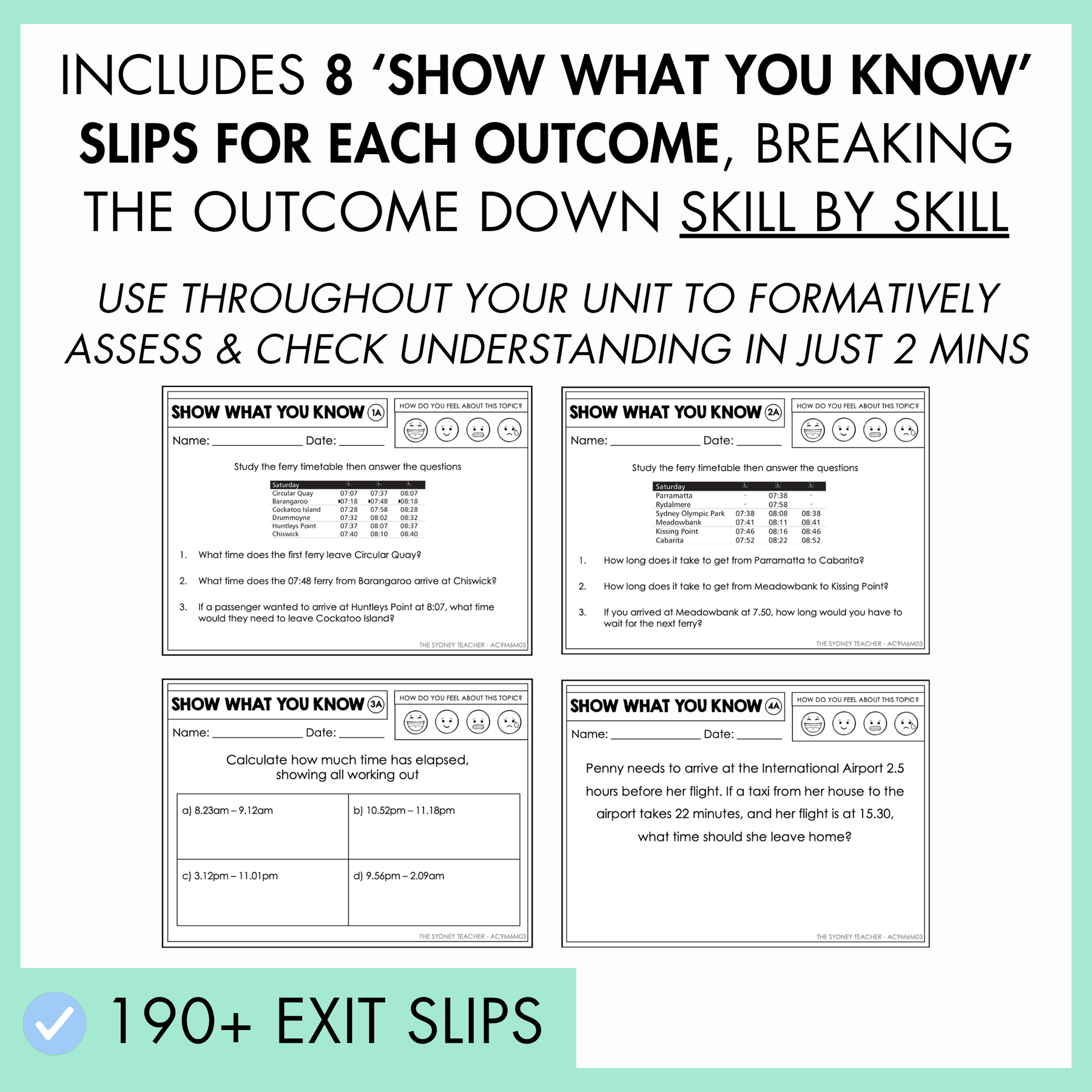 Year 6 Maths Assessment MEGA Bundle cover by The Sydney Teacher on a white background with blue text, showing sample number and Show What You Know worksheet pages.