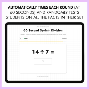 Digital 60 Second Sprint - Division
