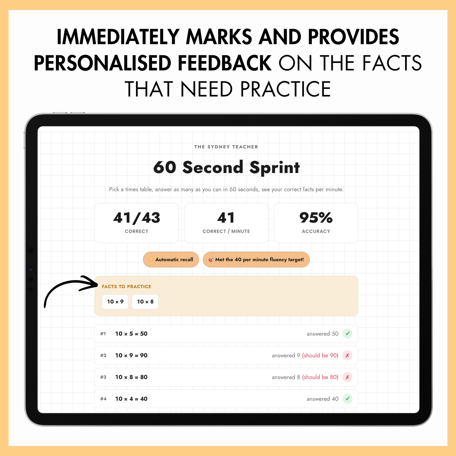 Digital 60 Second Sprint - Multiplication & Division Bundle