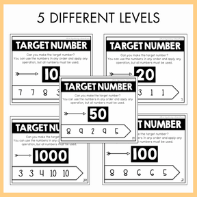 Target Number Task Cards