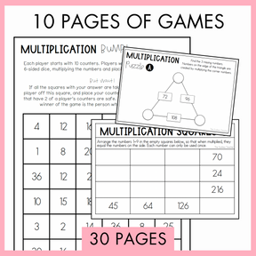 Multiplication Fact Fluency Pack