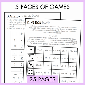 Division Fact Fluency Pack