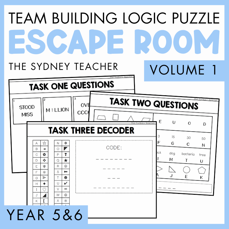 Logic Puzzle / Team Building Escape Room | Year 5 & 6 [Volume 1]