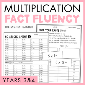 Multiplication Fact Fluency Pack