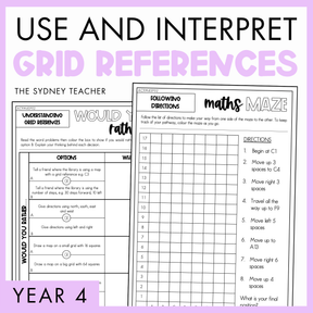 Year 4 Measurement & Space: Grid References (AC9M4SP02)