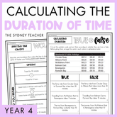 Year 4 Measurement & Space:  Calculating the Duration of Time (AC9M4M03)