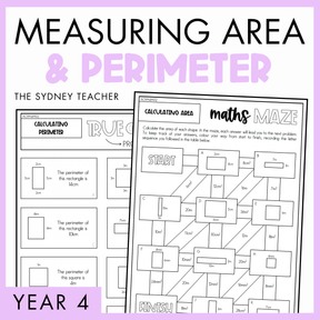 Year 4 Measurement & Space: Measuring Area and Perimeter (AC9M4M02)