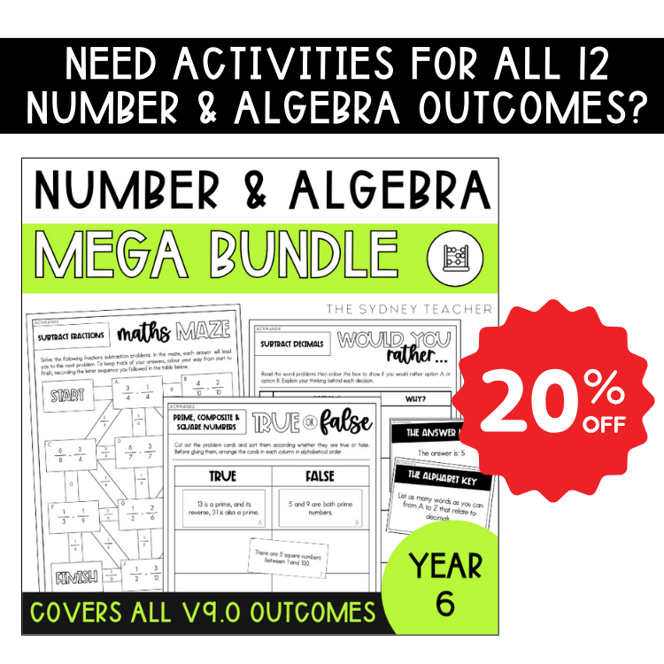 Year 6 Number & Algebra: Add and Subtract Fractions (AC9M6N05)